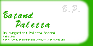 botond paletta business card